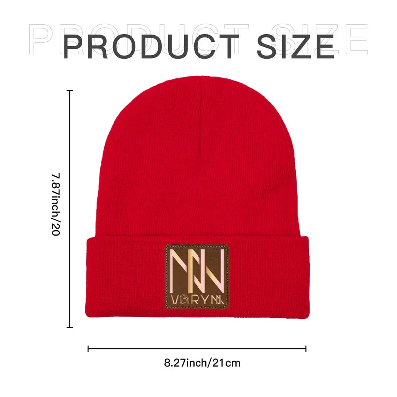 Flattering Thickened Men Red Knitted Hats