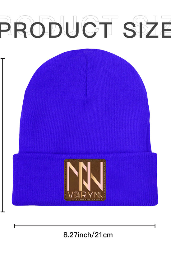 Flattering Thickened Women Blue Knitted Hats