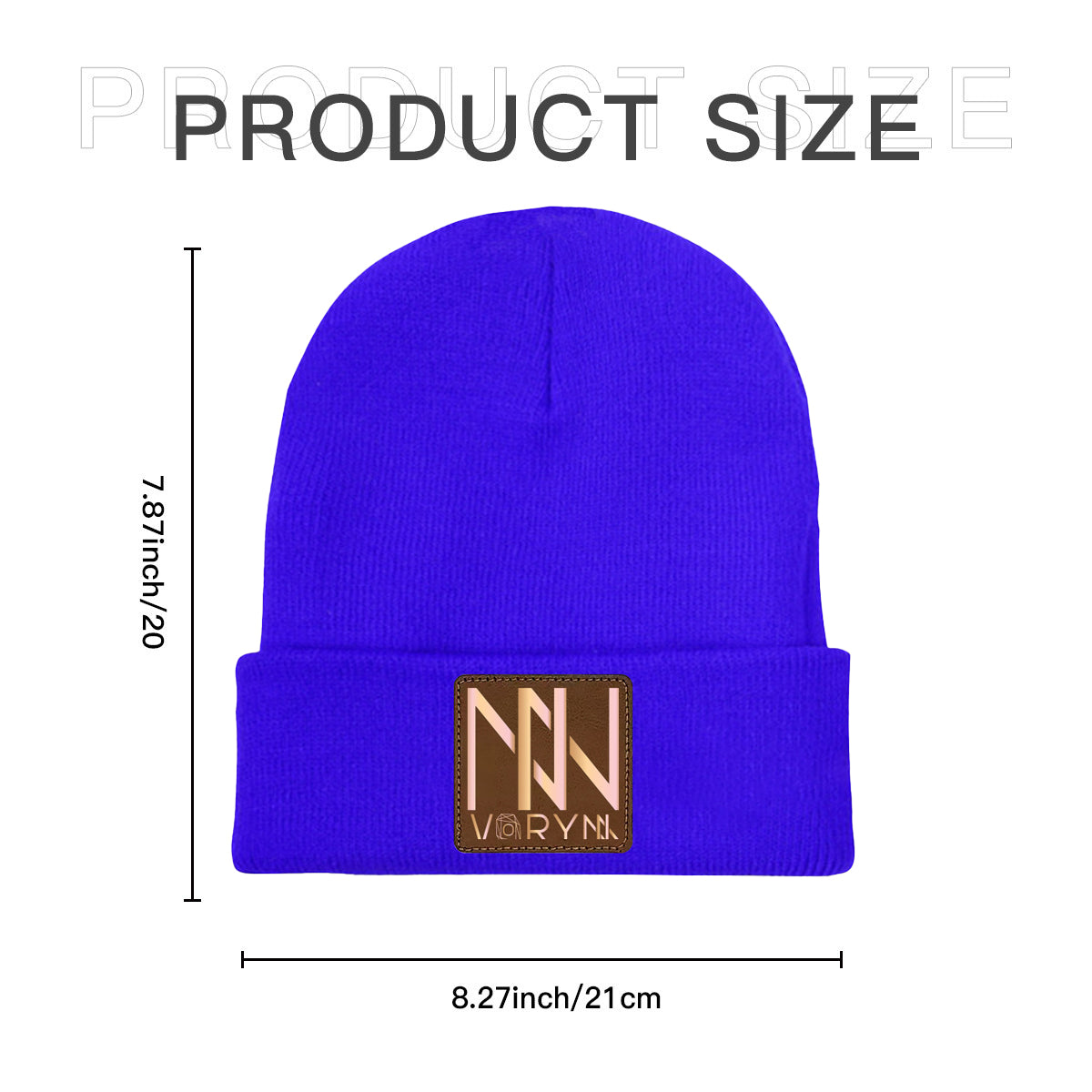 Flattering Thickened Women Blue Knitted Hats