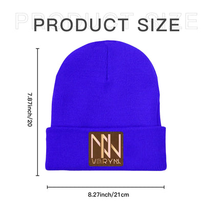 Flattering Thickened Women Blue Knitted Hats