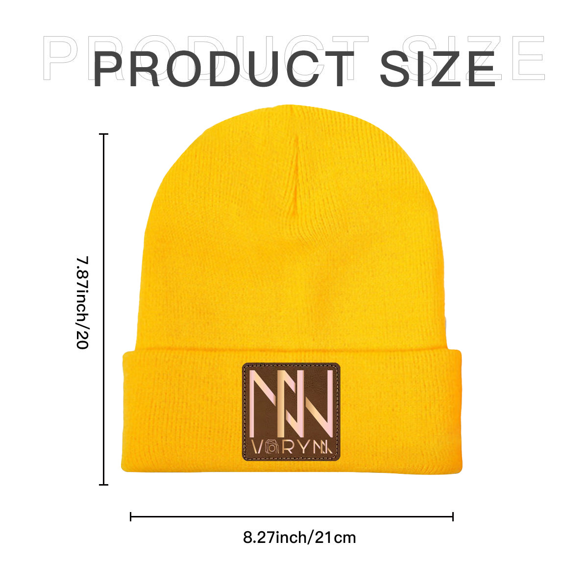 Flattering Thickened Men Yellow Knitted Hats