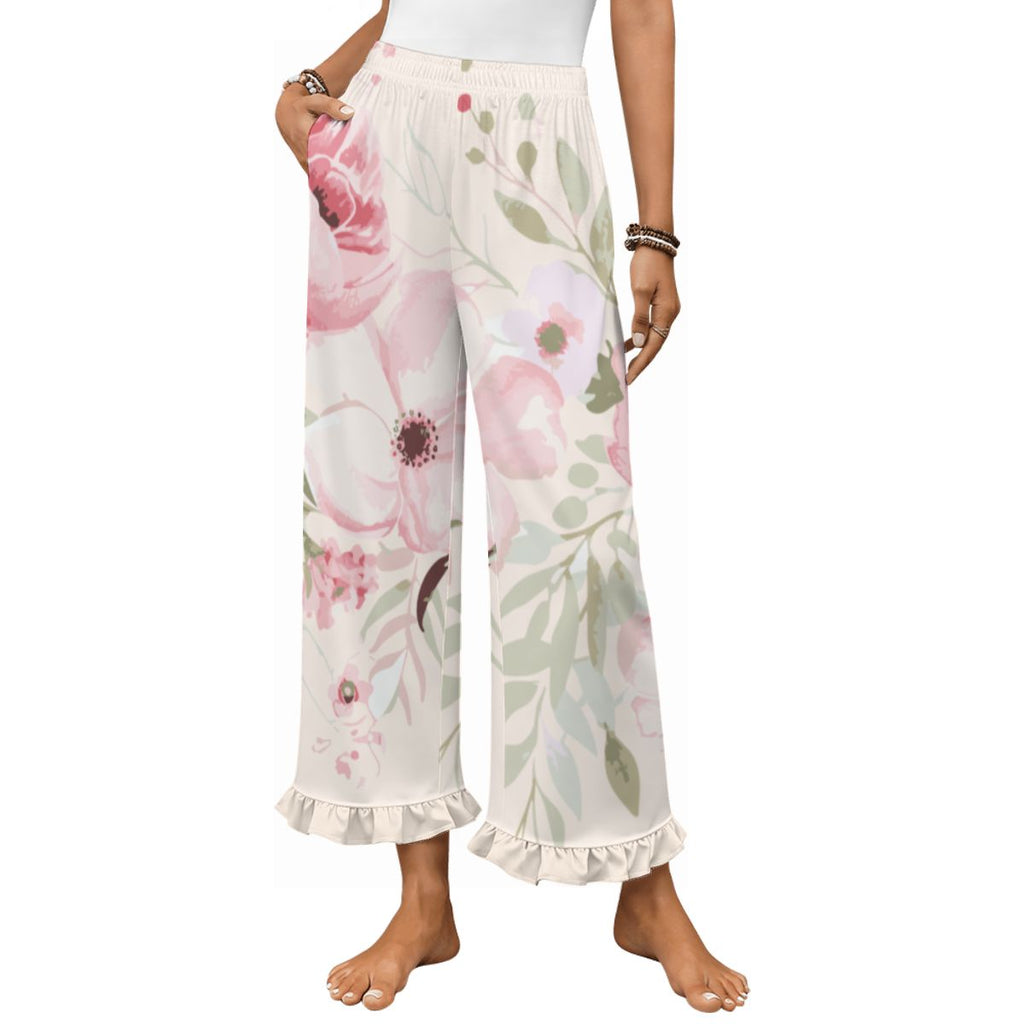 FloraRuffled Pajama Pants