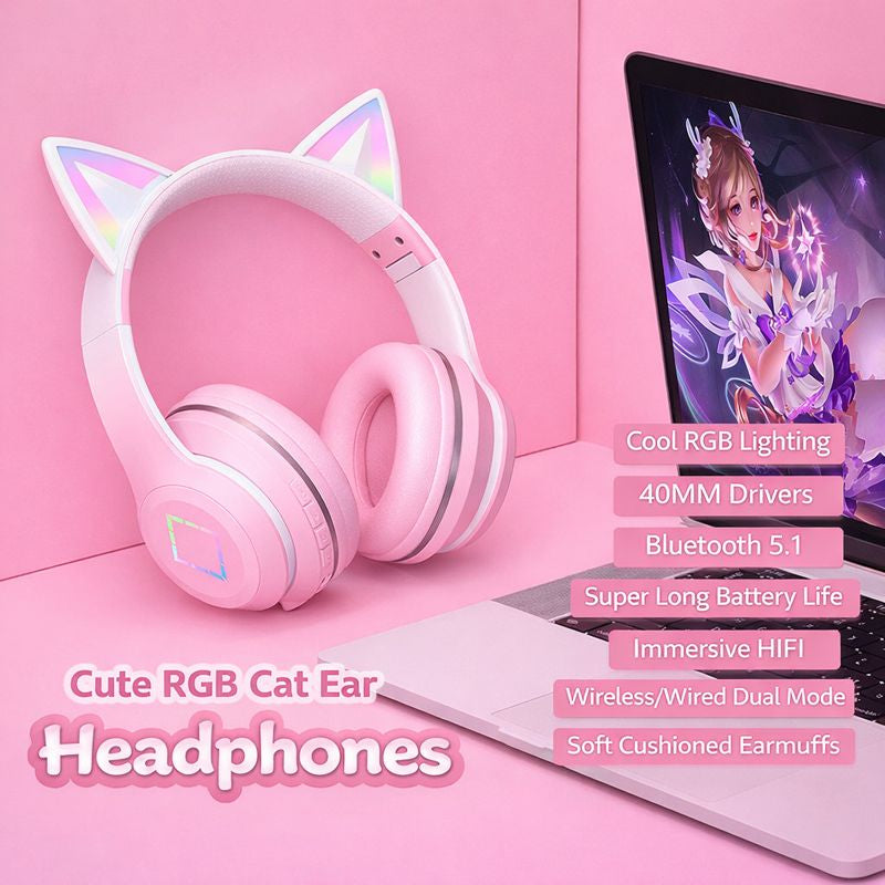 Gradient Color Wireless Bluetooth Headset