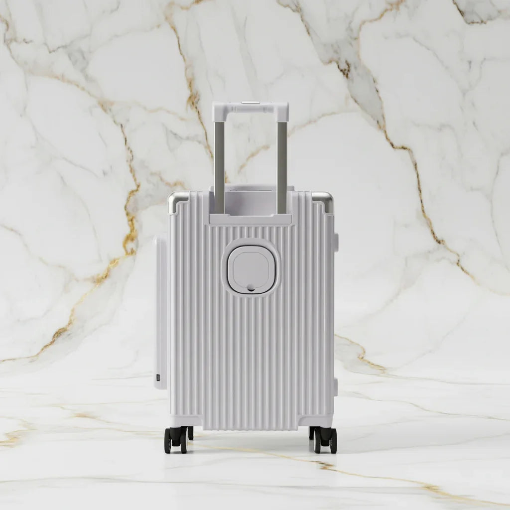 الحقيبة باللون #a7a1b7 - منظر خلفي