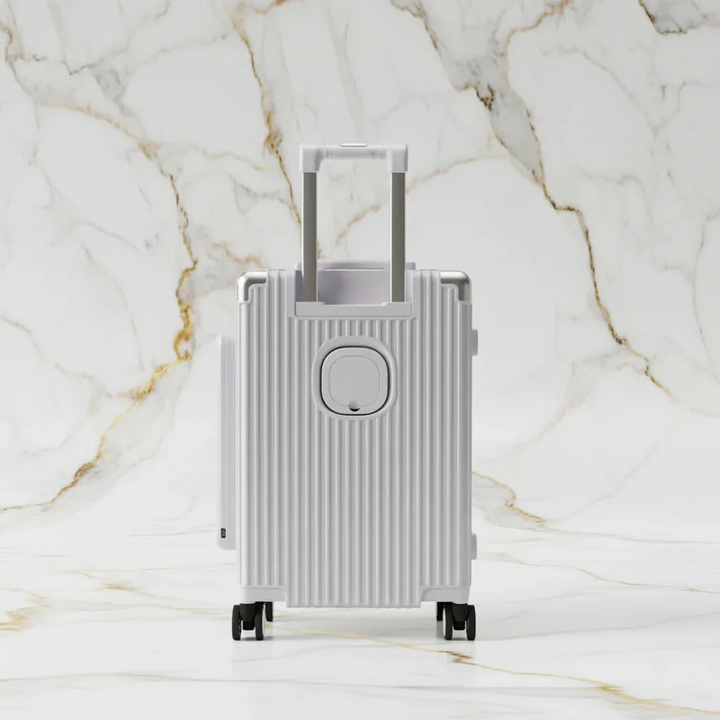 الحقيبة باللون #a7a1b7 - منظر خلفي