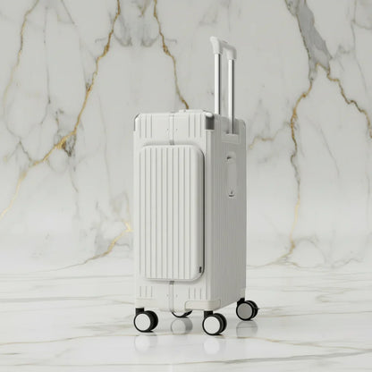 الحقيبة باللون #a7a1b7 - منظر جانبي