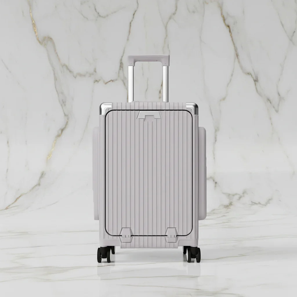 الحقيبة باللون #a7a1b7 - منظر أمامي