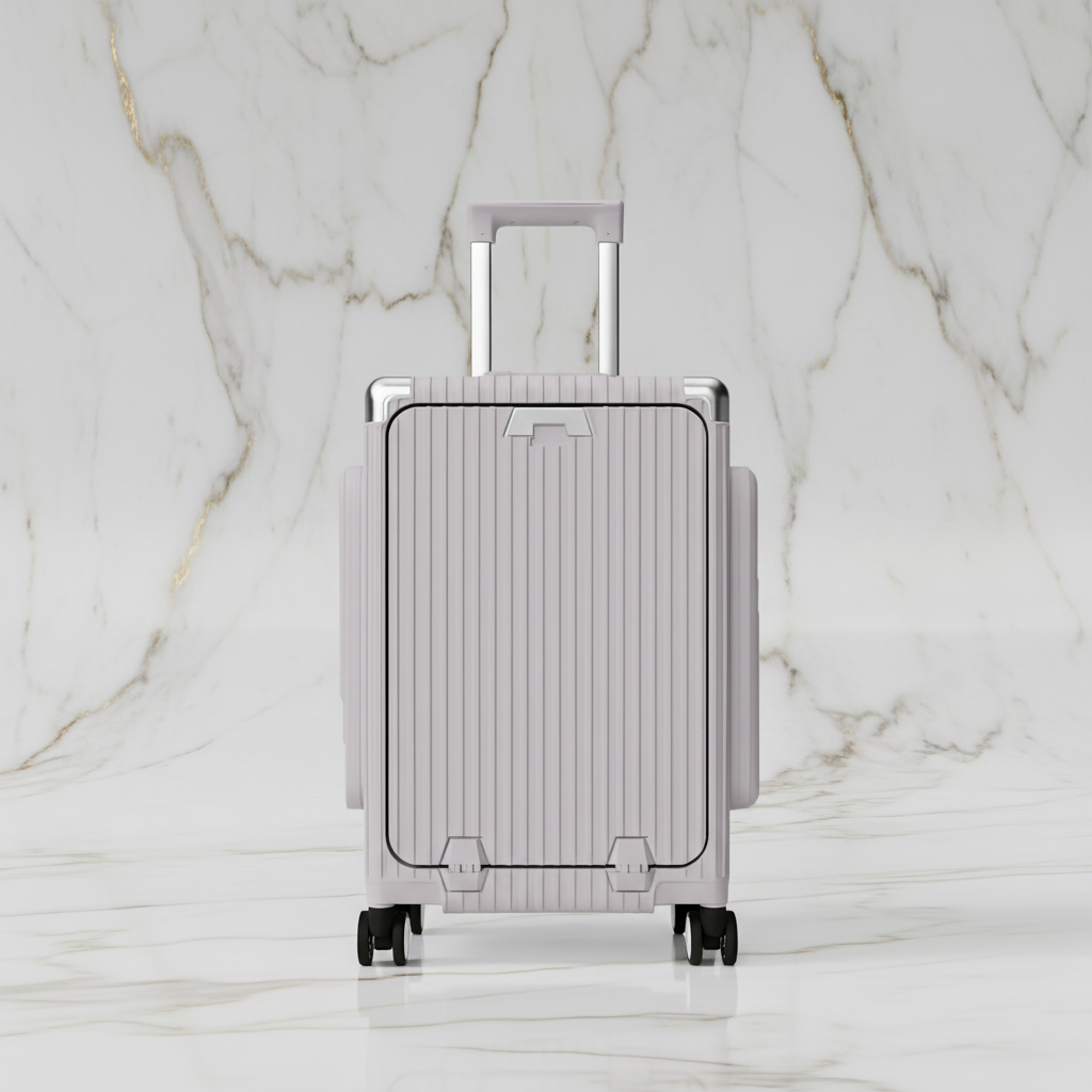 الحقيبة باللون #a7a1b7 - منظر أمامي