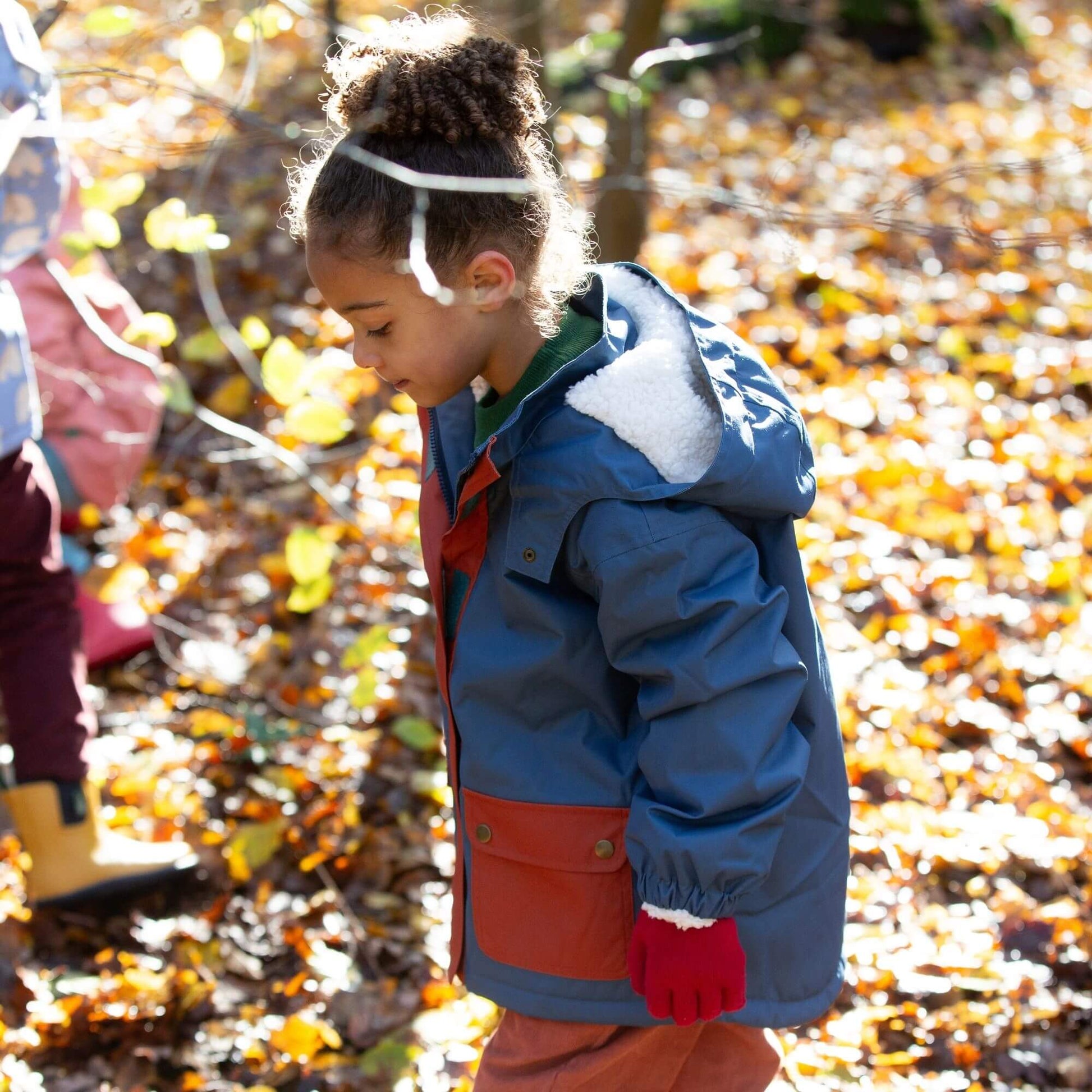 Kids Moonlight Blue Recycled Waterproof Winter Coat – Eco-Friendly, Warm, Durable