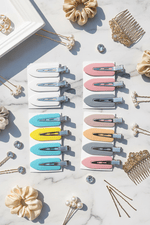 All 6 Hair Clips Sets - Marble Background