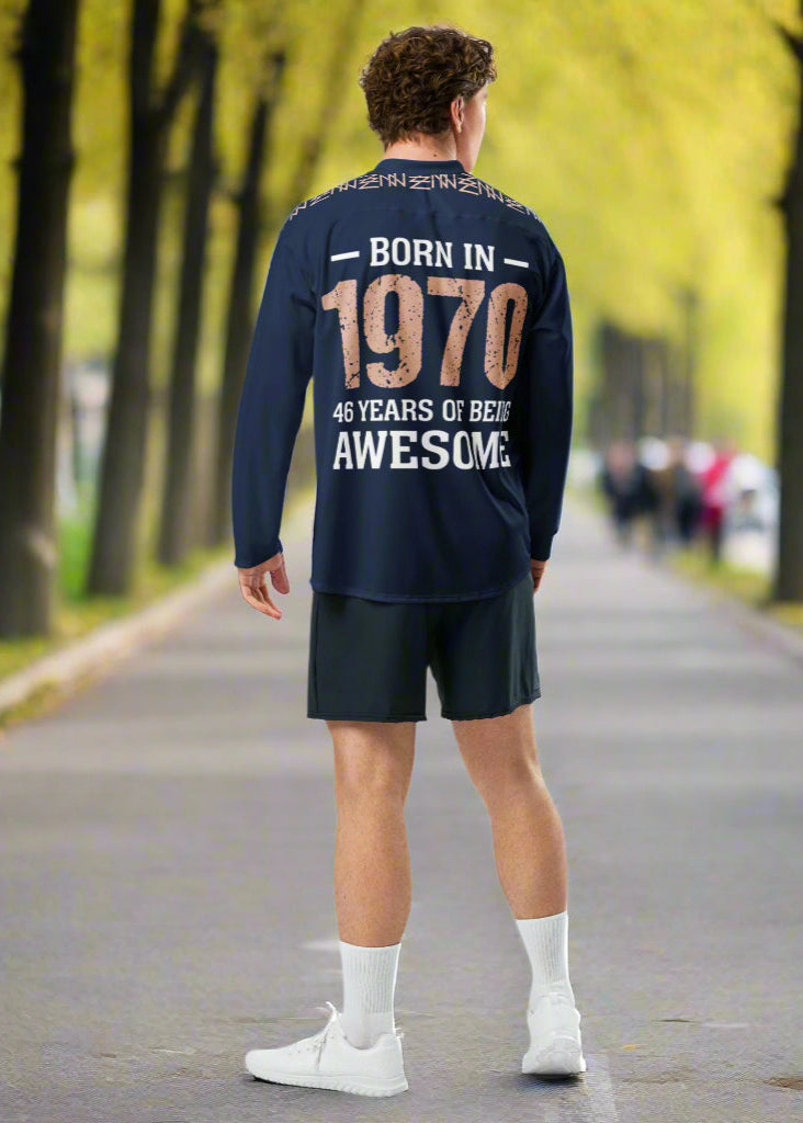 High Level Navy hockey fan Sports jersey