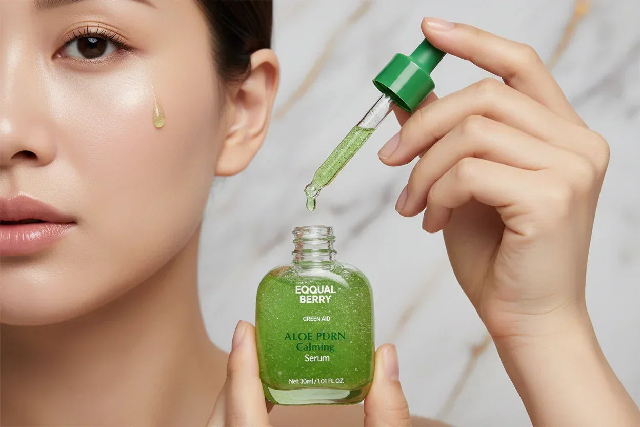 سيروم ALOE PDRN - تطبيق على الخد