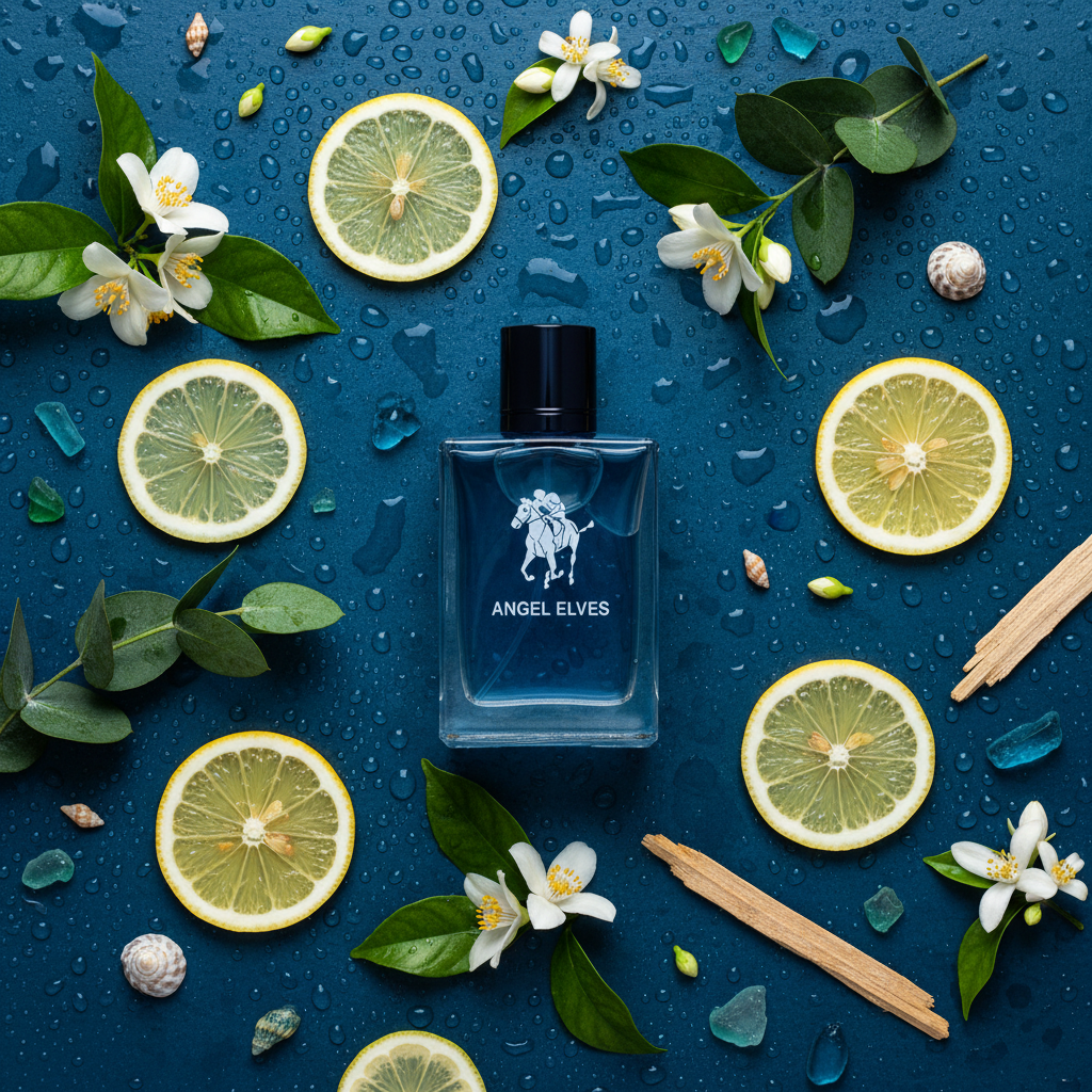 Angel Elves Blue - Ocean Flat Lay