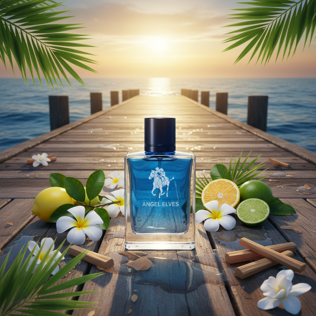 Angel Elves Blue - Wooden Pier Sunrise