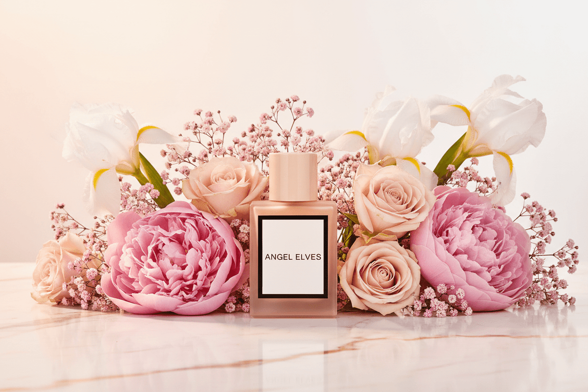 Angel Elves Peach - Floral Landscape