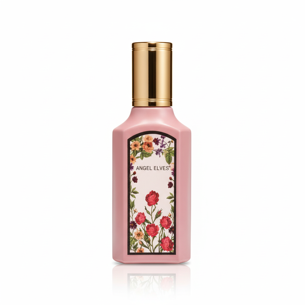 Angel Elves - Pink Floral Bottle