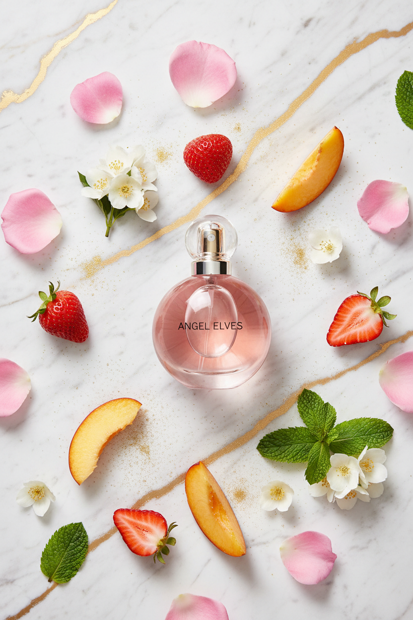 Angel Elves Round - Gold Flat Lay