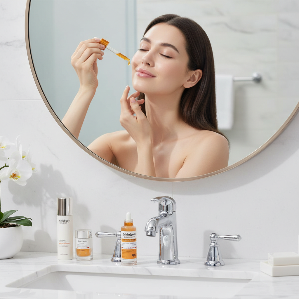 Applying Serum with Dropper