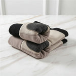 Artfully folded showing velvet layers