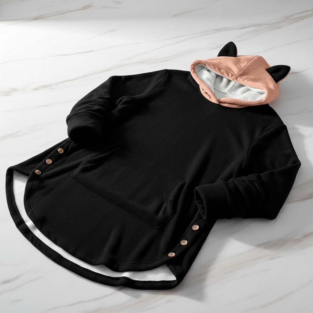 Artfully styled three-quarter angle