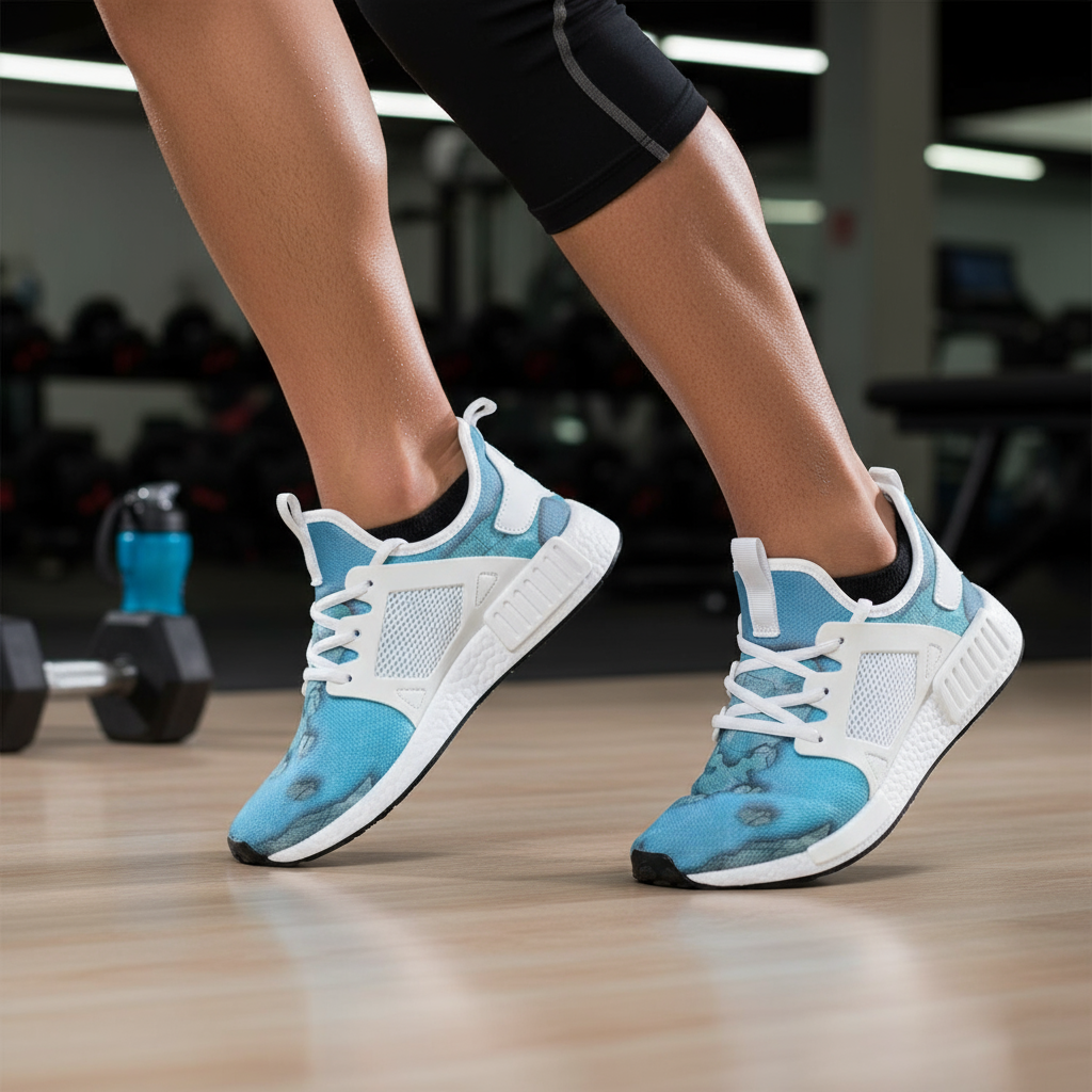 Athletic gym pose