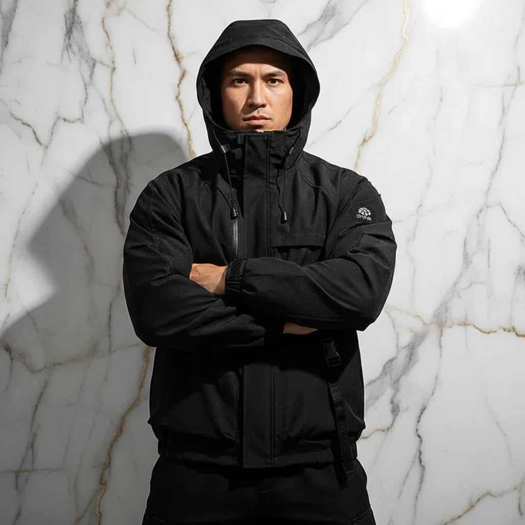 Athletic stance with arms crossed