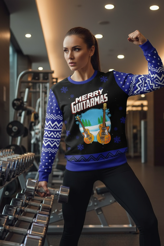 Athletic woman near dumbbells