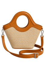 Resort-Style Woven Brown Beach Bag