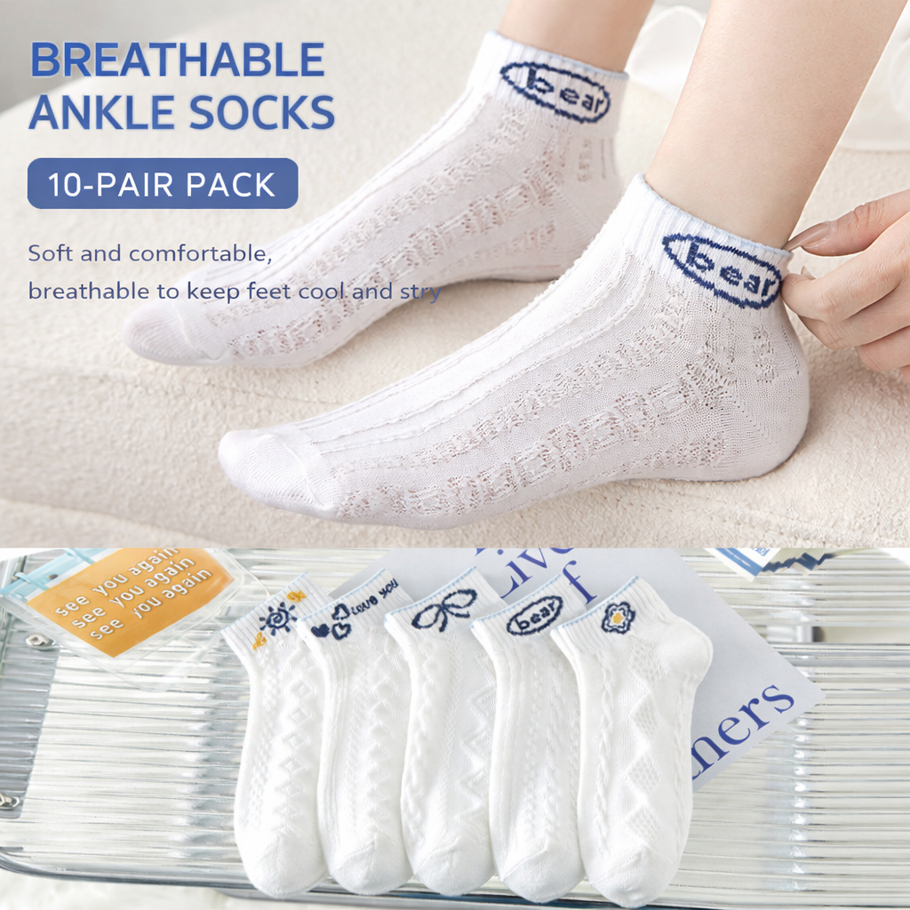 Breathable Mesh Boat Women Socks