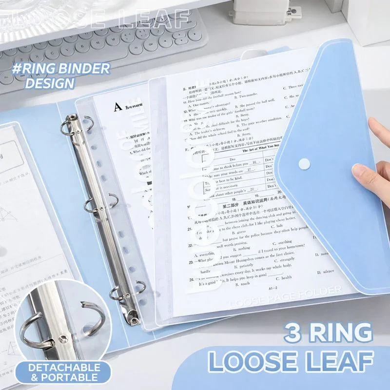 A4 Loose-Leaf Folder Information Book Transparent