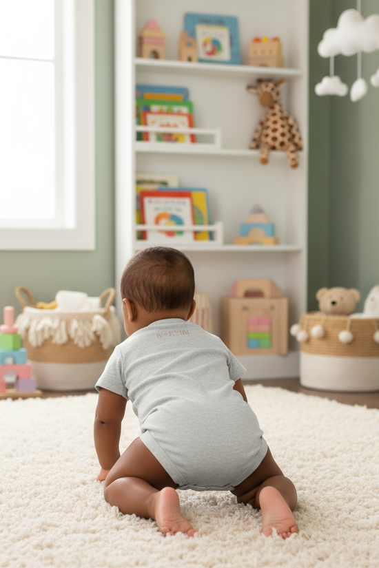 Baby Boy - Back View in Children's Room 1
