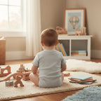 Baby Boy - Back View in Children's Room 2
