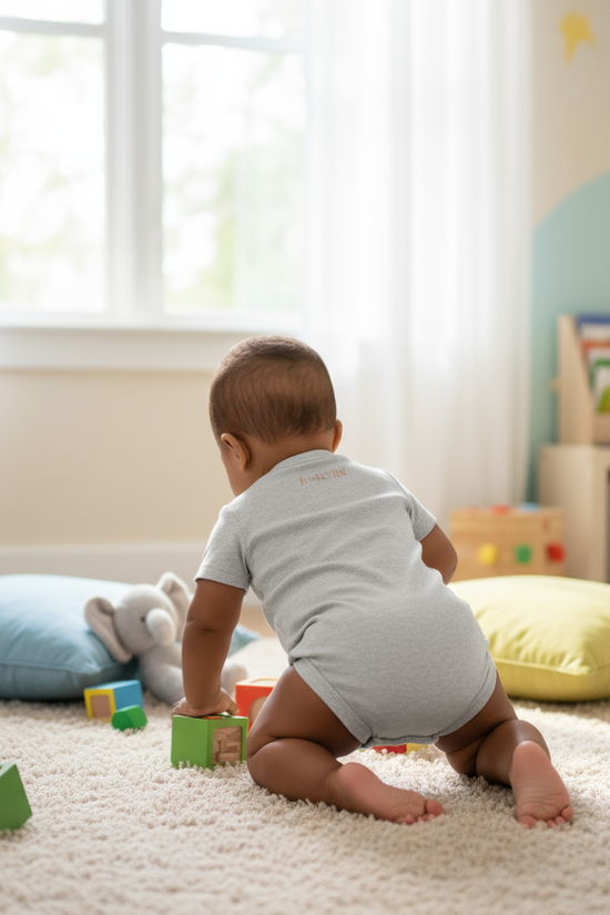 Baby Boy - Back View in Children's Room 3