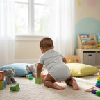 Baby Boy - Back View in Children's Room 3