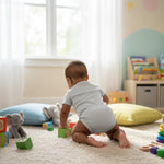 Baby Boy - Back View in Children's Room 3