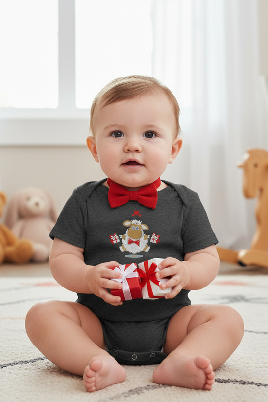 Baby boy - front view in nursery
