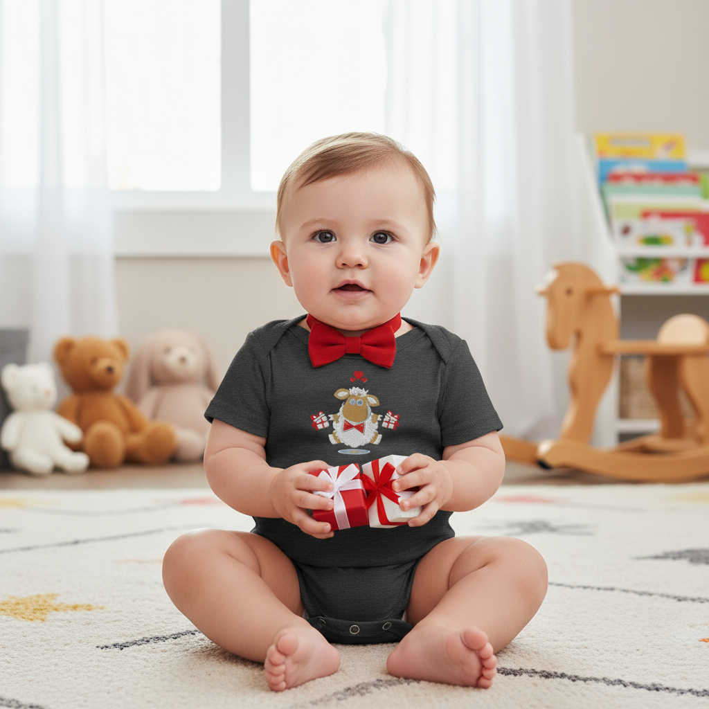 Baby boy - front view in nursery