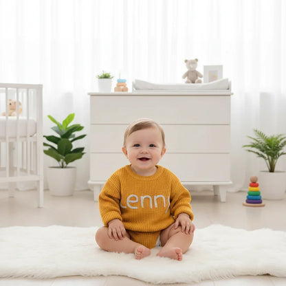 Baby boy in luxury nursery