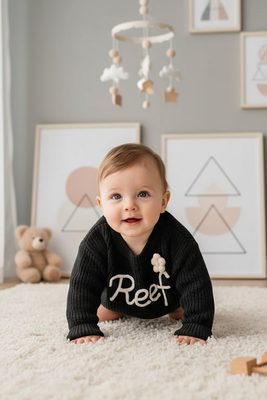 Baby boy in nursery - crawling