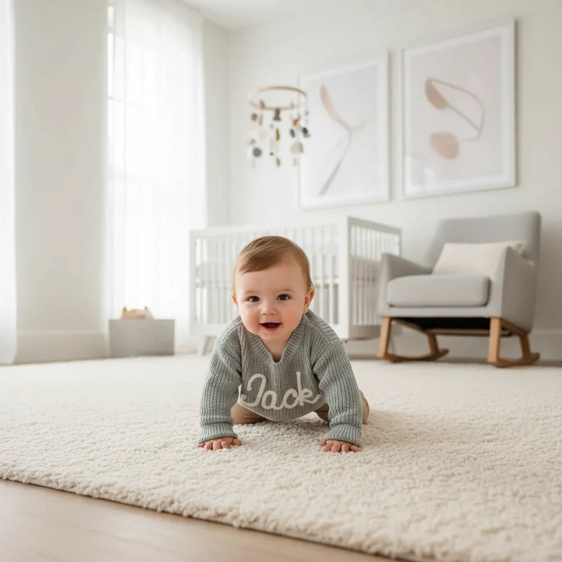 Baby boy in nursery - crawling