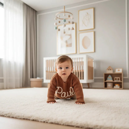 Baby boy in nursery - crawling