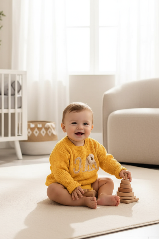 Baby boy in nursery - playing