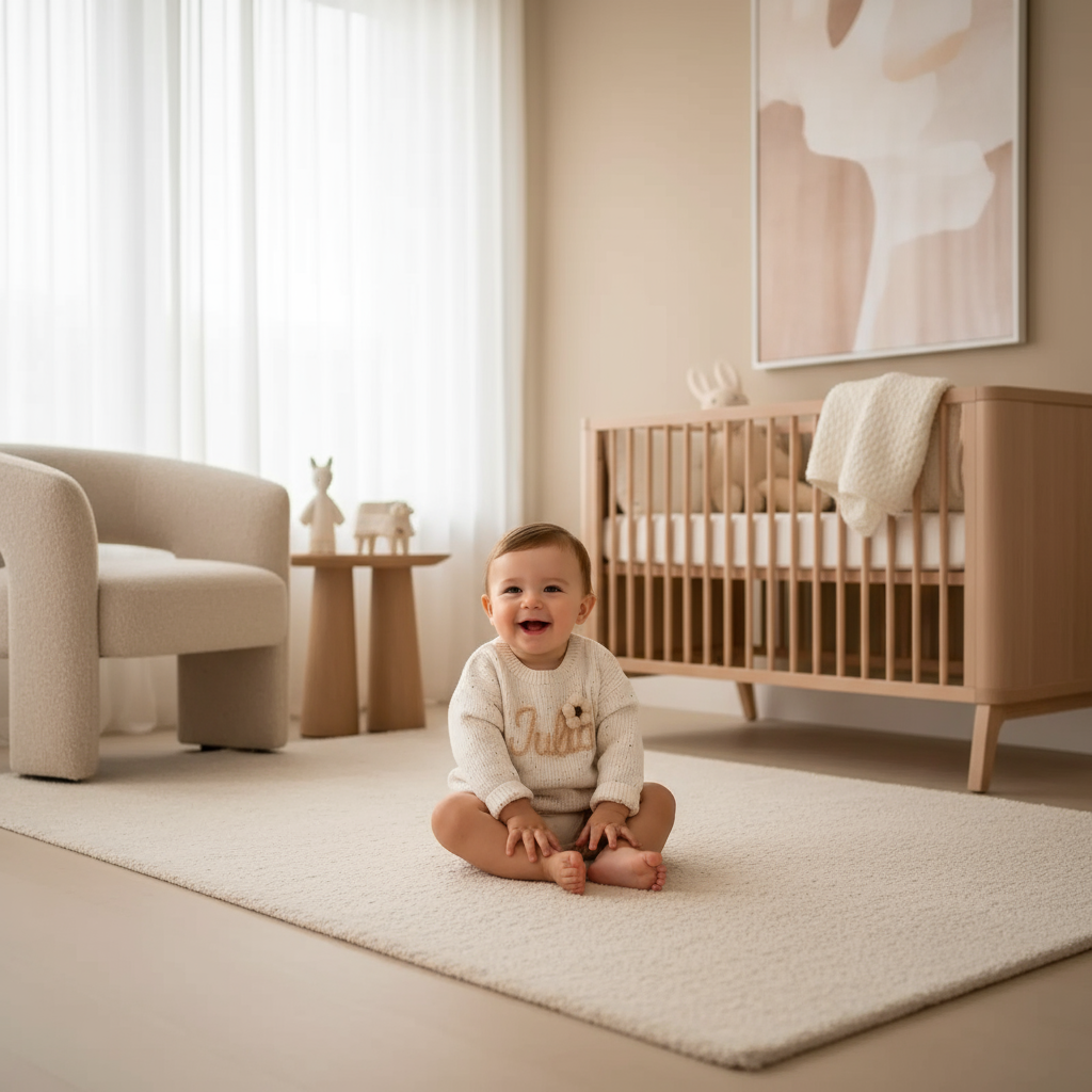 Baby boy in nursery - playing