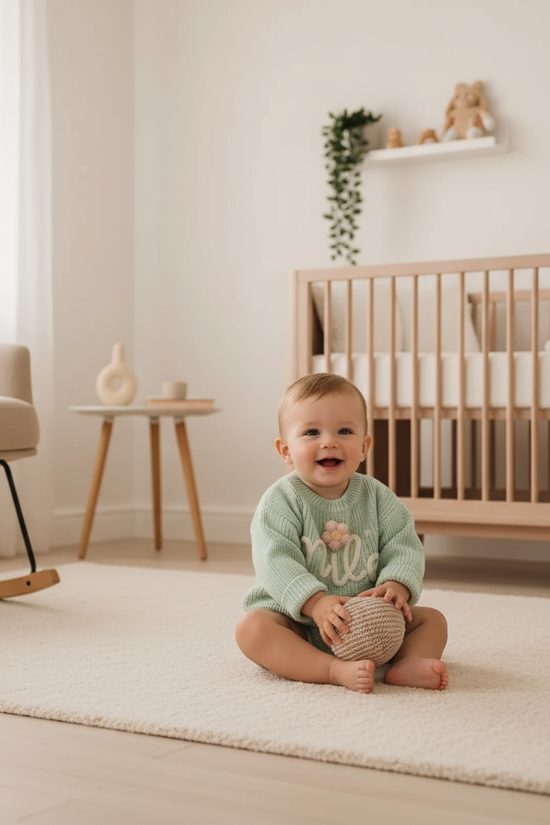 Baby boy in nursery - playing