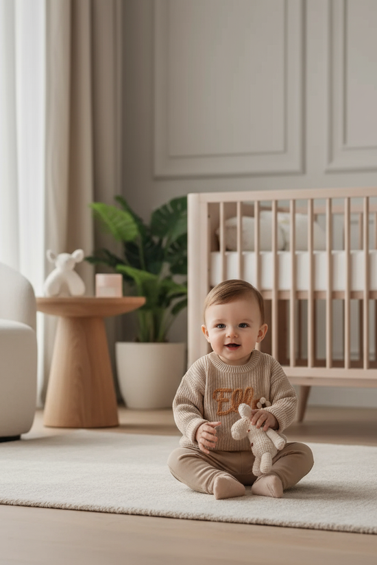 Baby boy in nursery - playing