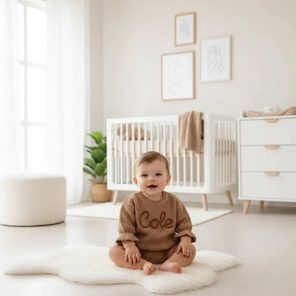Baby boy in nursery - sitting