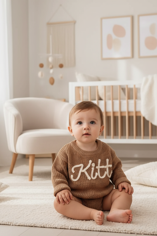 Baby boy in nursery - sitting