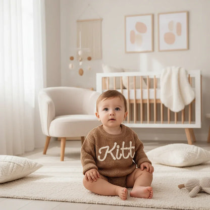 Baby boy in nursery - sitting