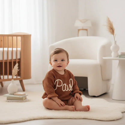 Baby boy in nursery - sitting