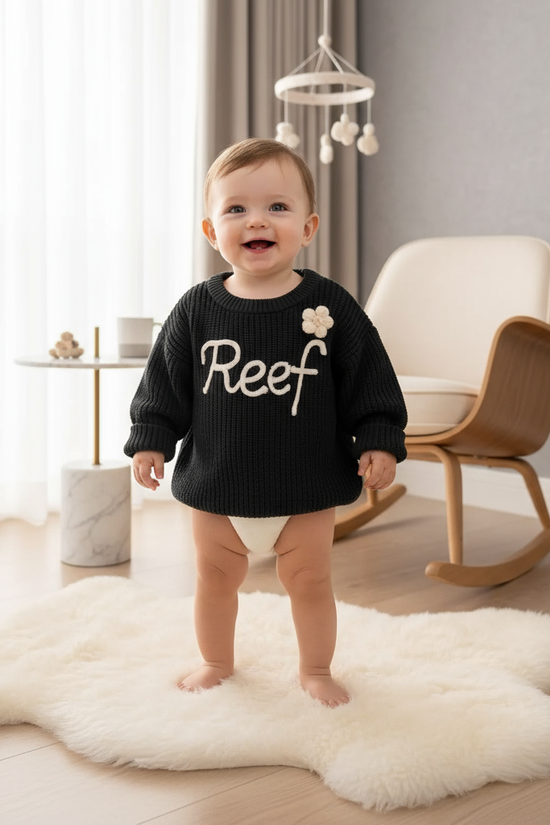 Baby boy in nursery - standing